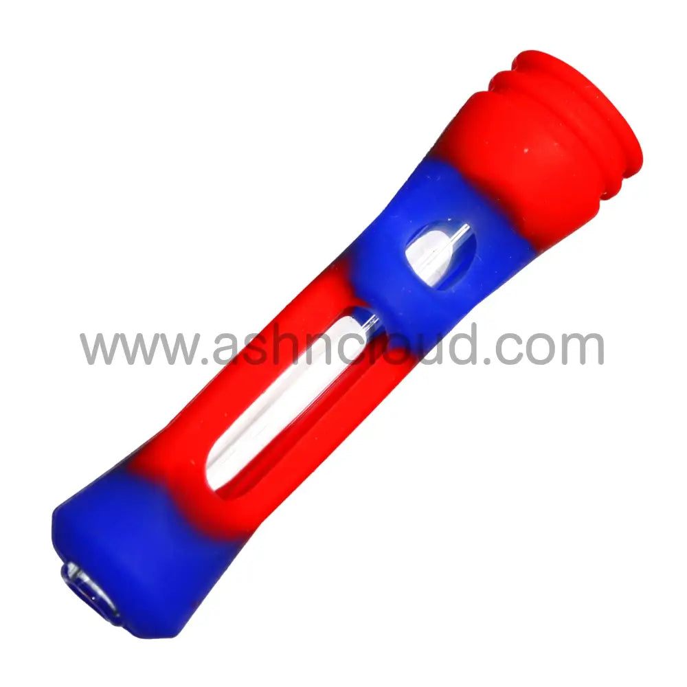 Silicone Glass Chillum Multicolor