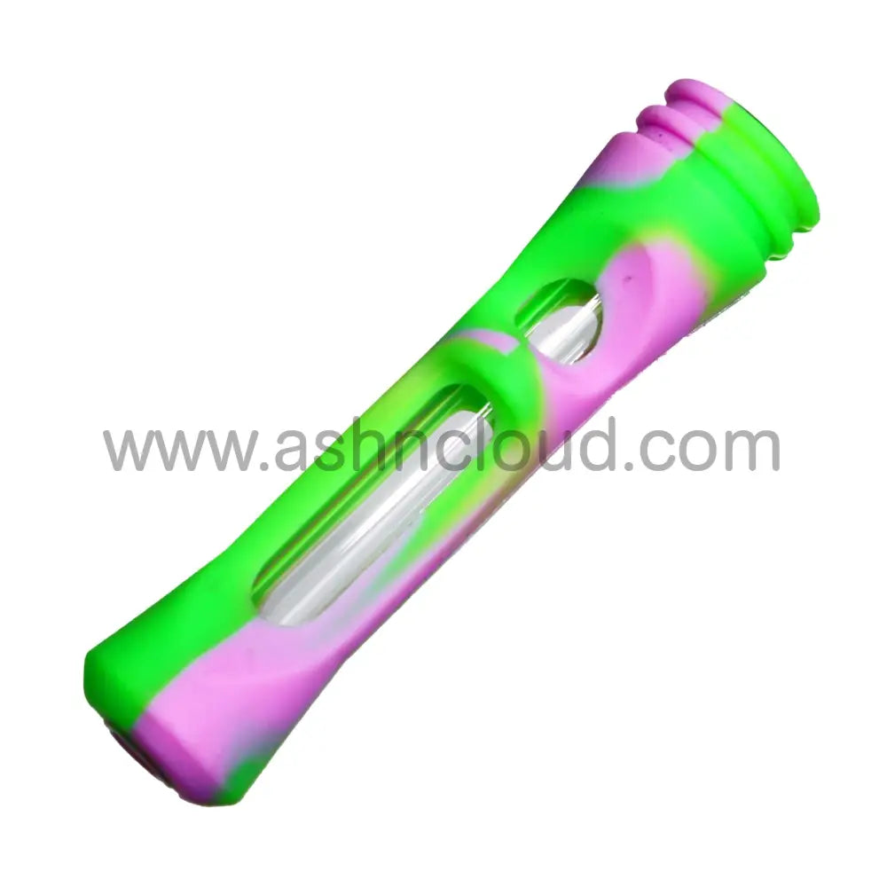 Silicone Glass Chillum Multicolor