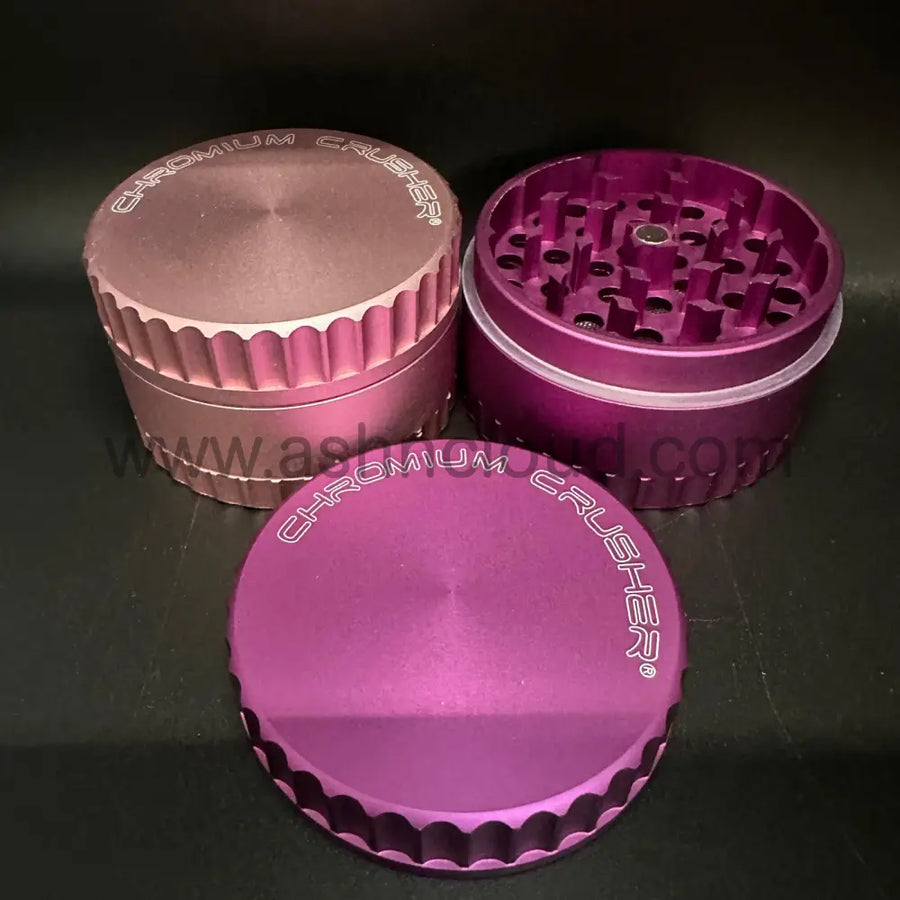3 Inch Fancy Metallic Chromium Crusher, 4-Layer