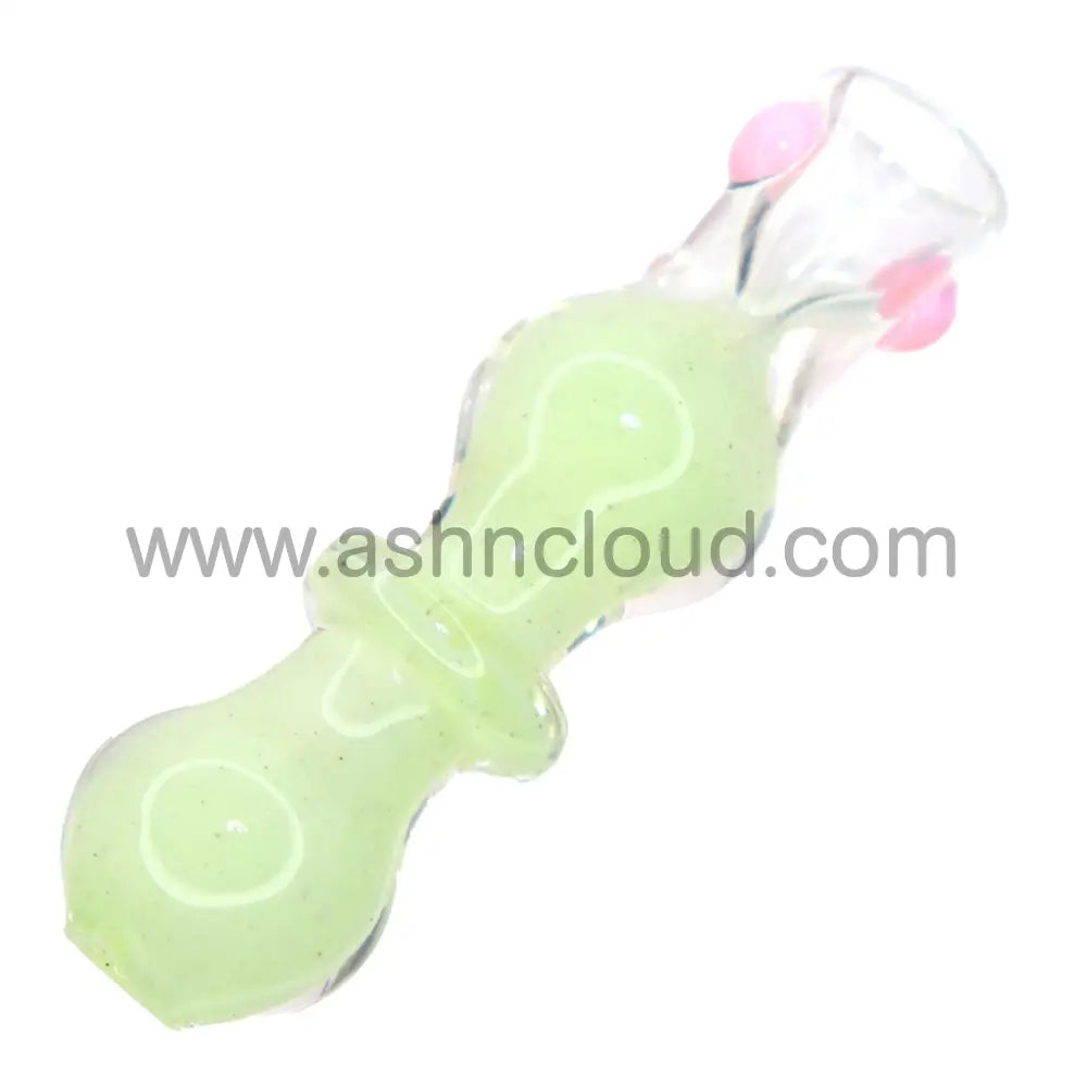 Slime Color Curvy Balls Glass Chillum