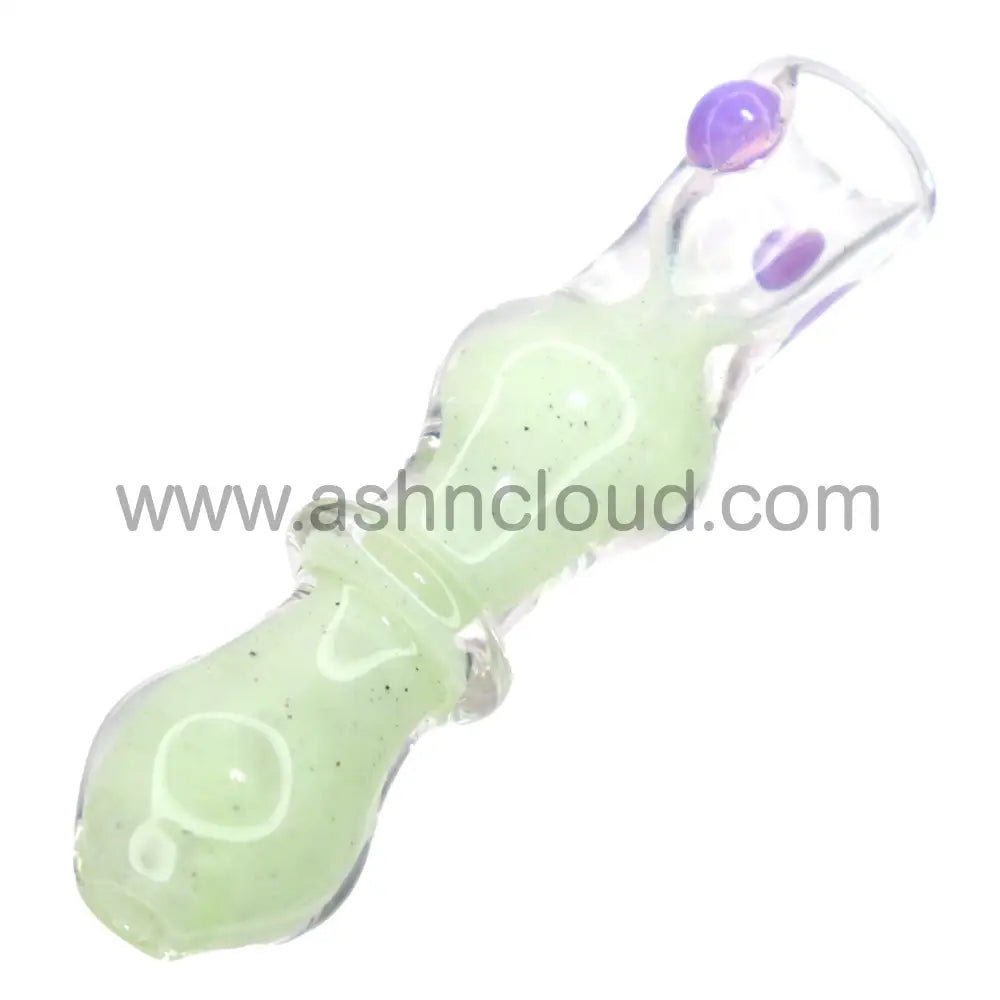 Slime Color Curvy Balls Glass Chillum