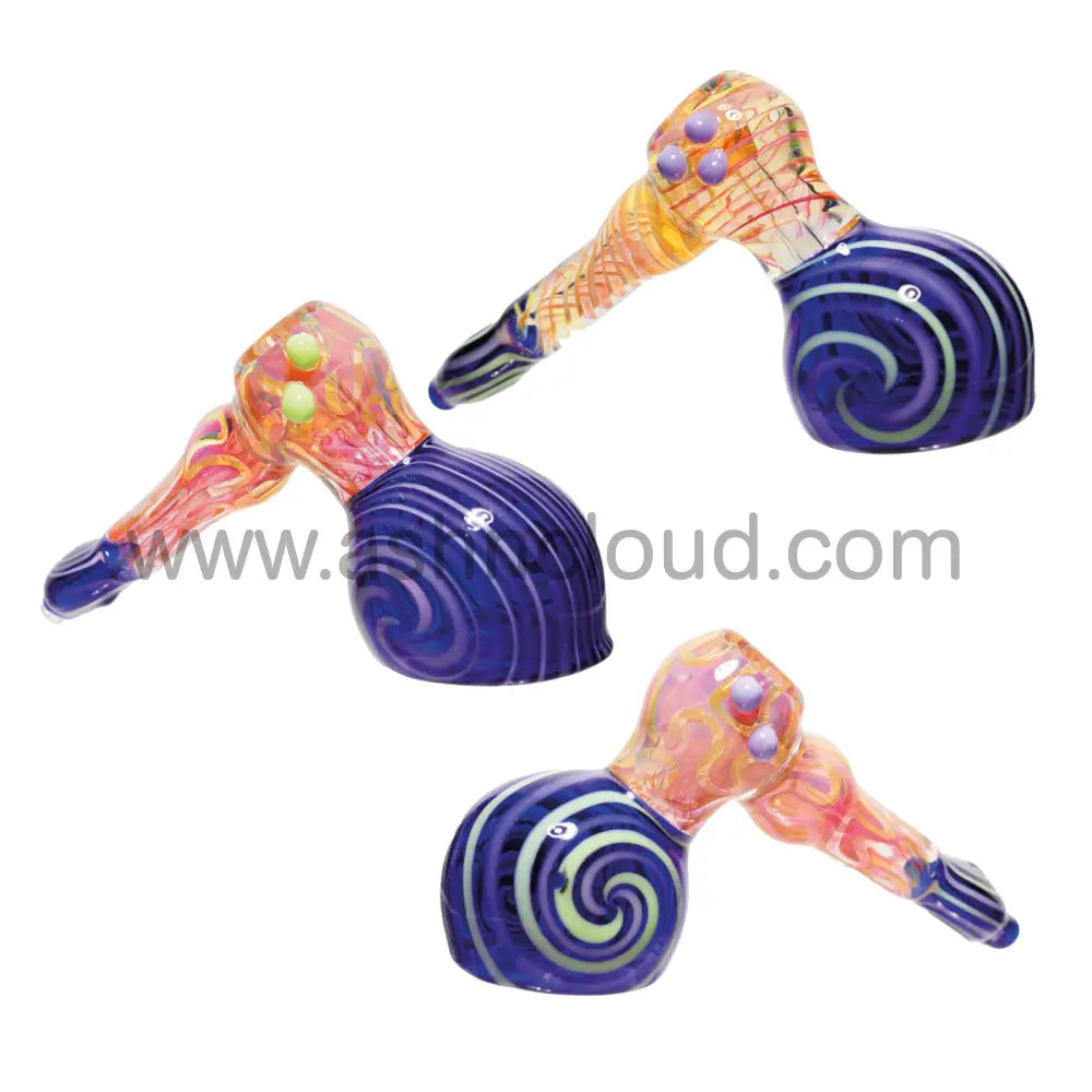 Slime Implosion Black Dot Glass Hammer