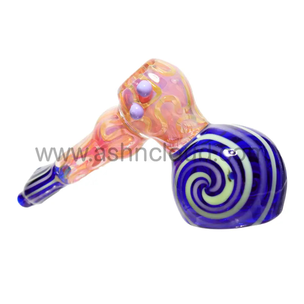 Slime Implosion Colors Black Dots Glass Hammer