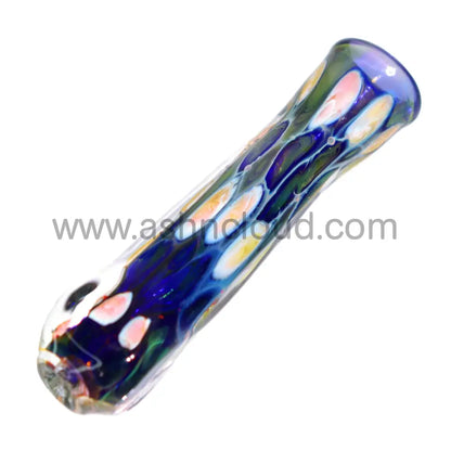 Snake Body Glass Chillum Multicolor