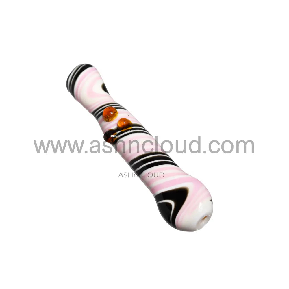 Streaked Twister Glass Chillum