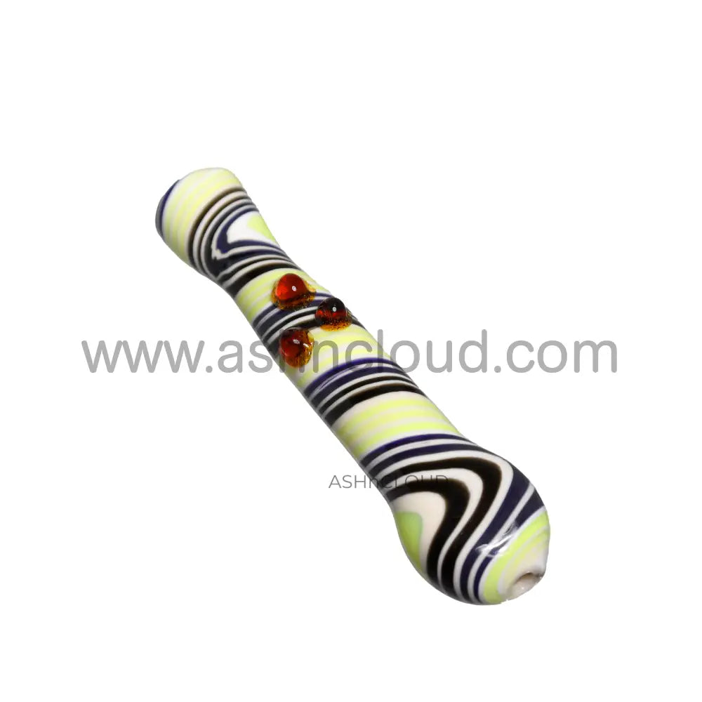 Streaked Twister Glass Chillum