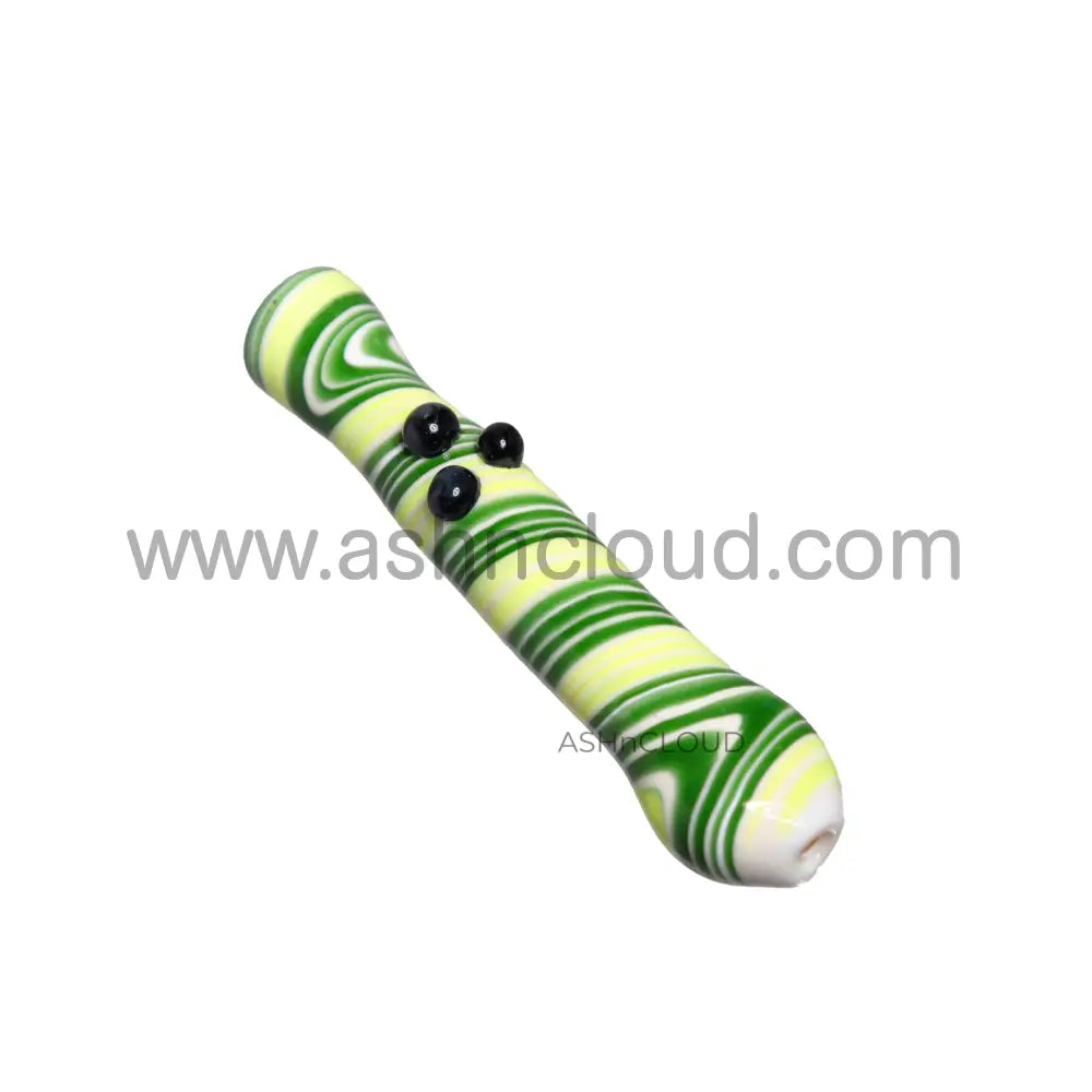 Streaked Twister Glass Chillum