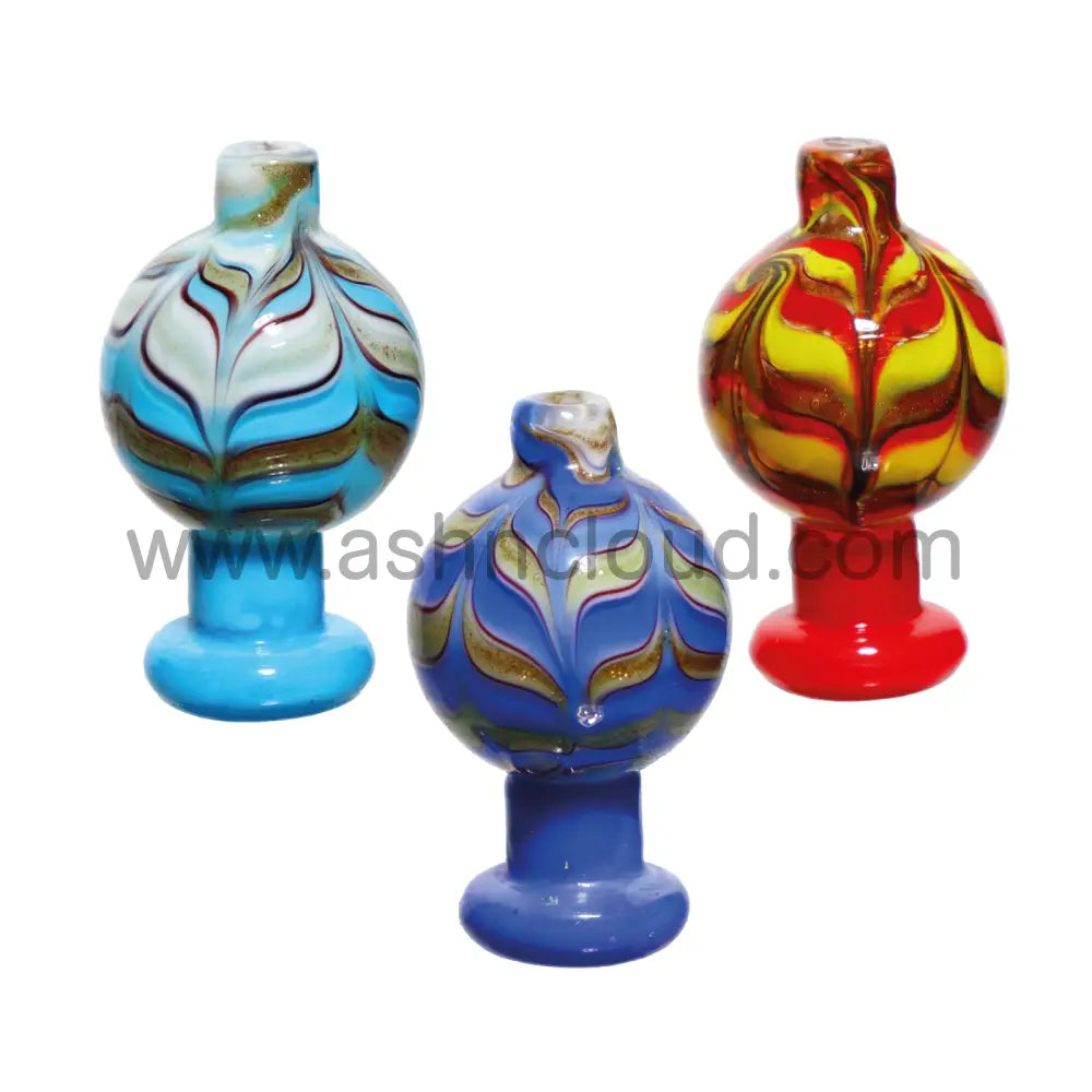 Streaky Multicolor Glass Carb Cap Simple