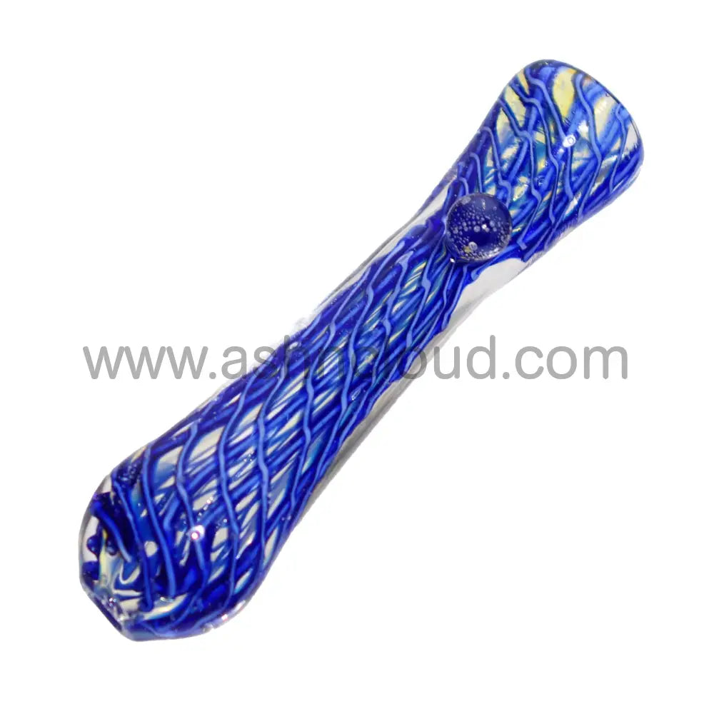 Streaky Multicolor Glass Chillum