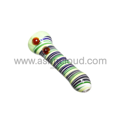 Streaky Multicolor Glass Chillum