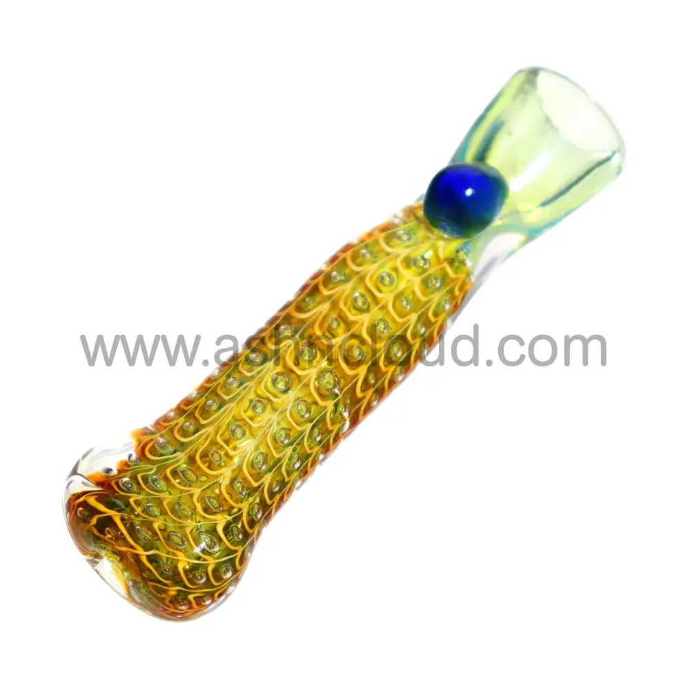 Swirl Colored Glass Implosion Chillum Simple