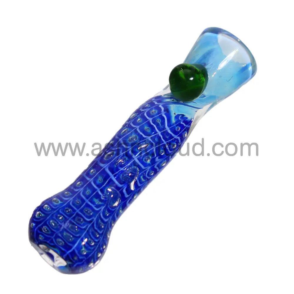 Swirl Colored Glass Implosion Chillum Simple