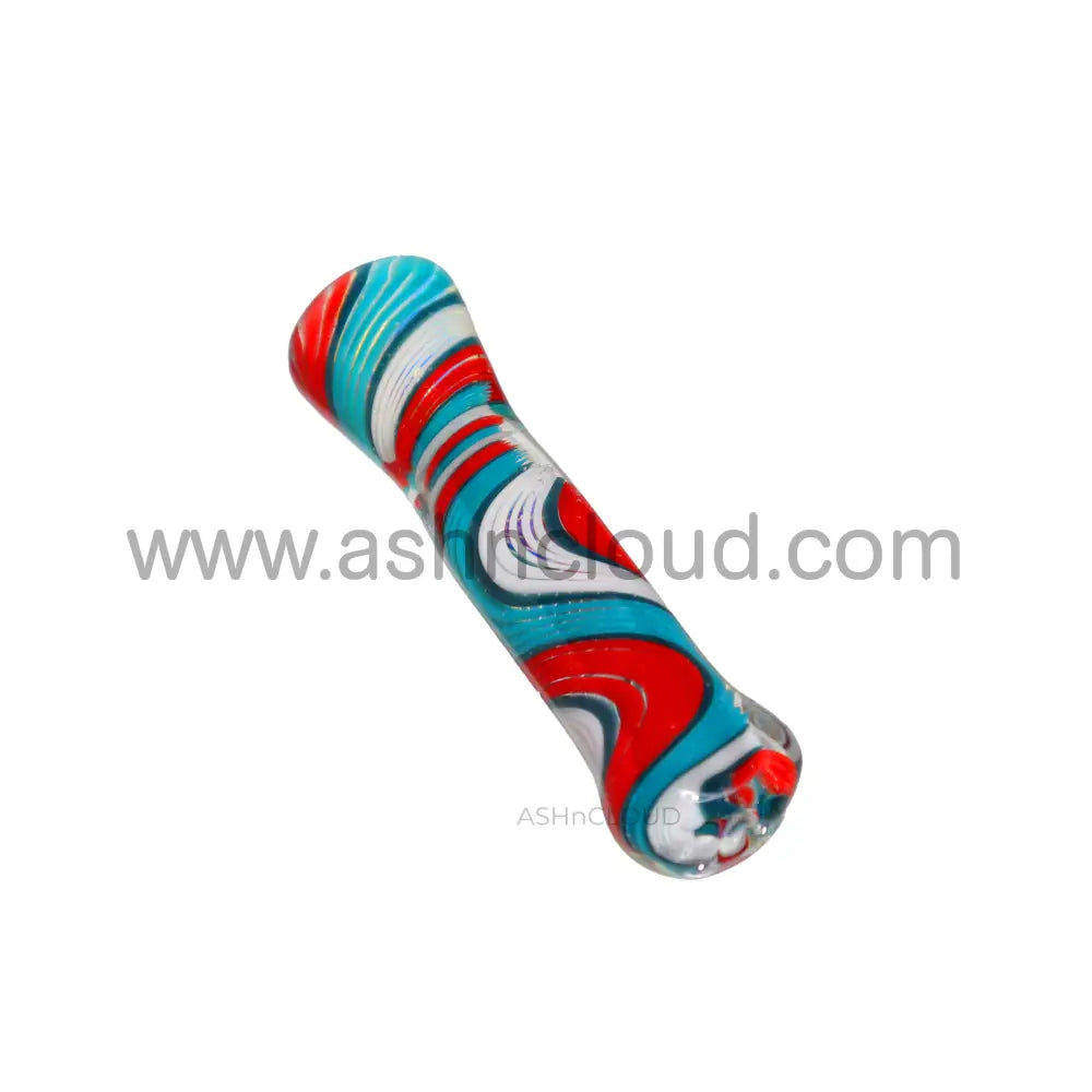 Swirl Multicolor Glass Chillum