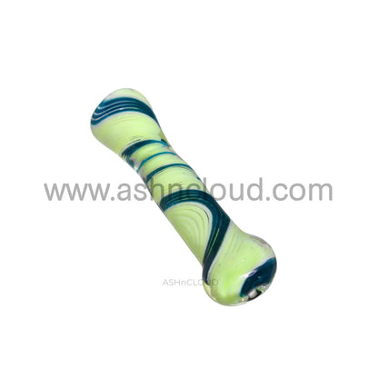 Swirl Multicolor Glass Chillum