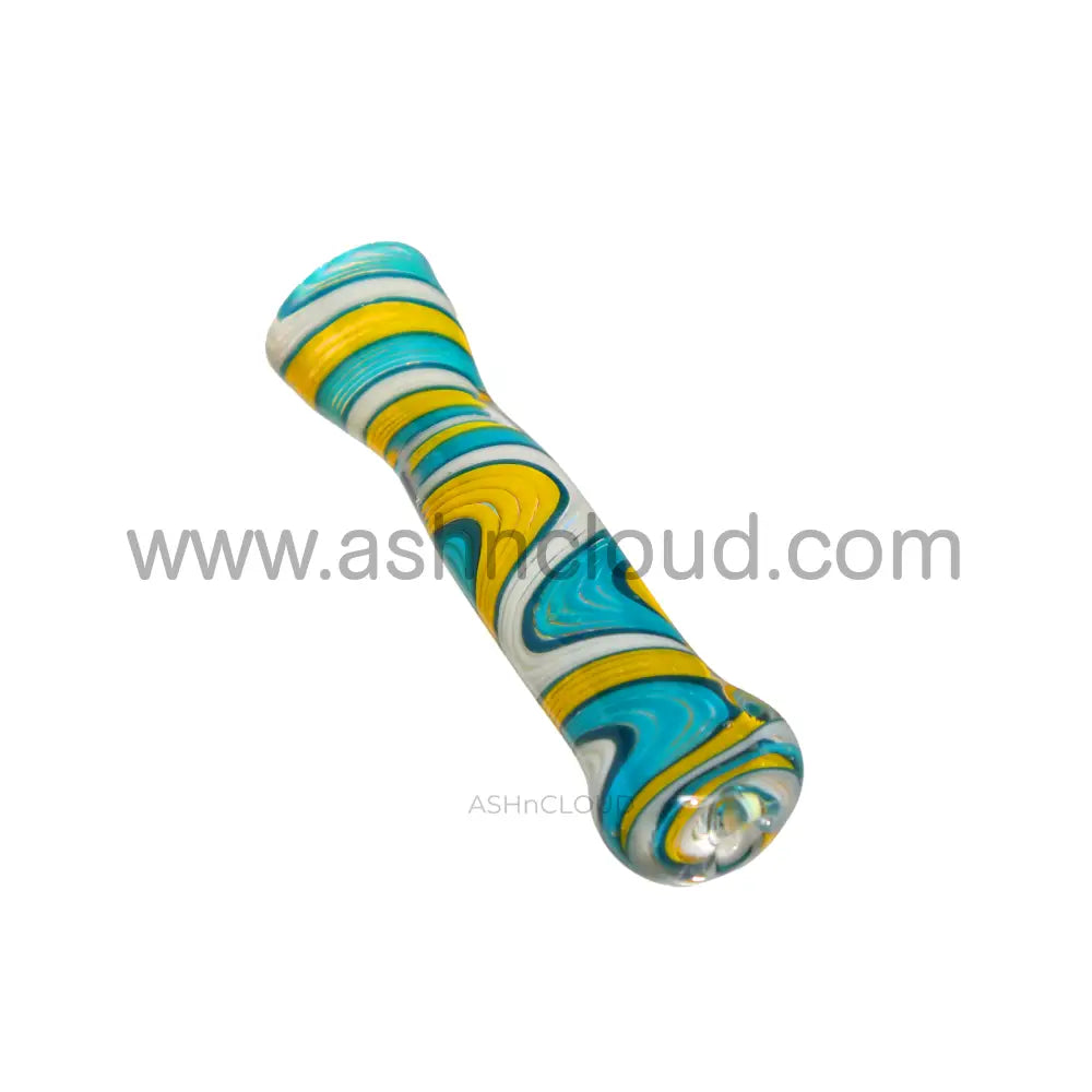 Swirl Multicolor Glass Chillum