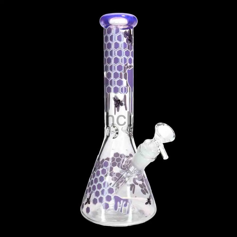 Thick Honeycomb Beaker Bong 10’’ 5 MM – Bee & Honey Drip Design | Best Seller | Wholesale