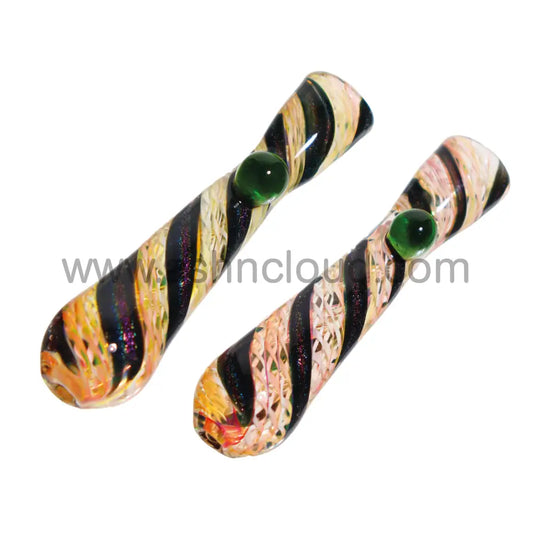 Twisted Pink Glass Chillum