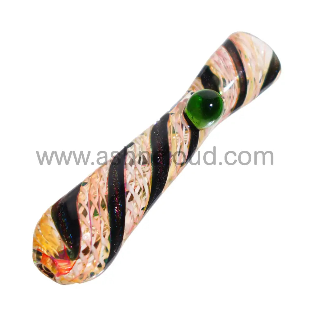 Twisted Pink Glass Chillum