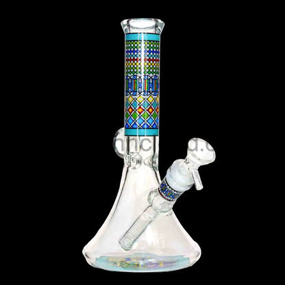 Wholesale 10 Inch Beaker Bong with Pattern Tube – Durable Glass Water Pipe