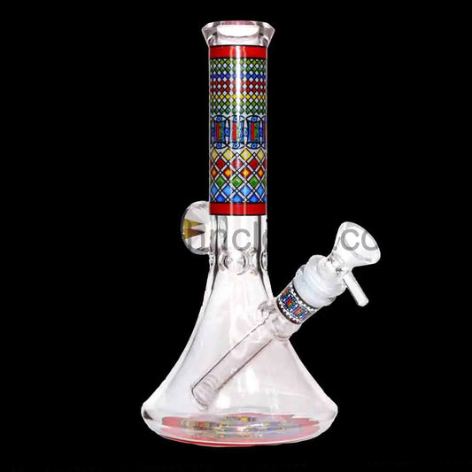 Wholesale 10 Inch Beaker Bong with Pattern Tube – Durable Glass Water Pipe