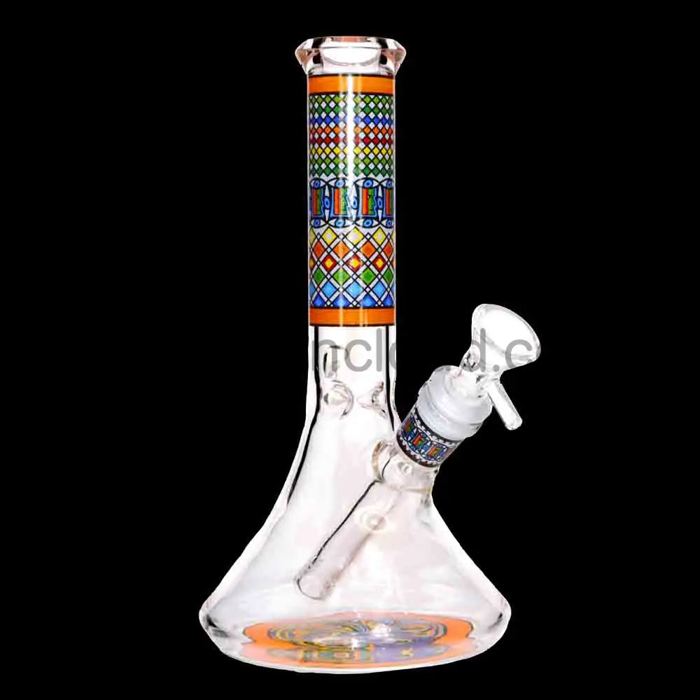 Wholesale 10 Inch Beaker Bong with Pattern Tube – Durable Glass Water Pipe