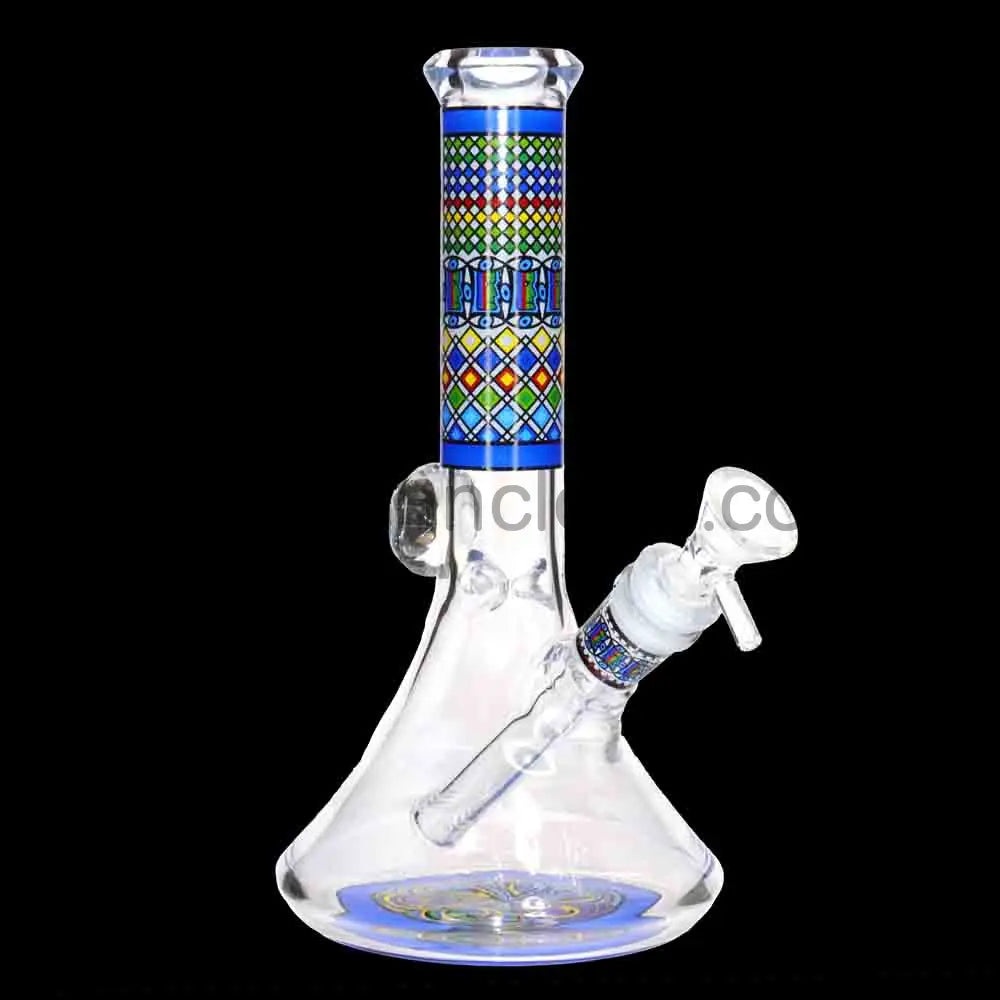 Wholesale 10 Inch Beaker Bong with Pattern Tube – Durable Glass Water Pipe