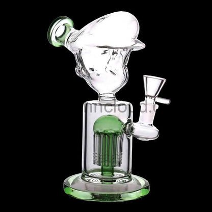 Wholesale 10-Inch Skull Head Water Pipe – Thick Glass Bong with Perc