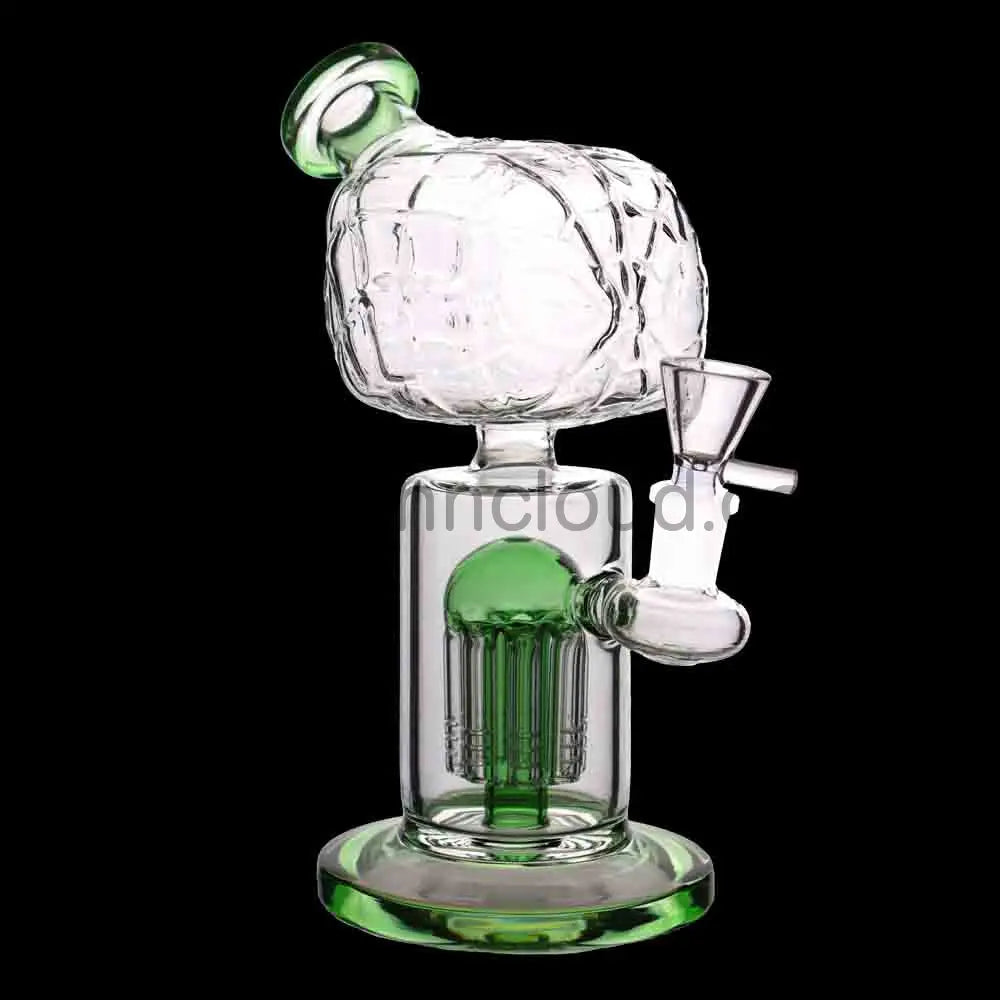 Wholesale 10-Inch Skull Head Water Pipe – Thick Glass Bong with Perc