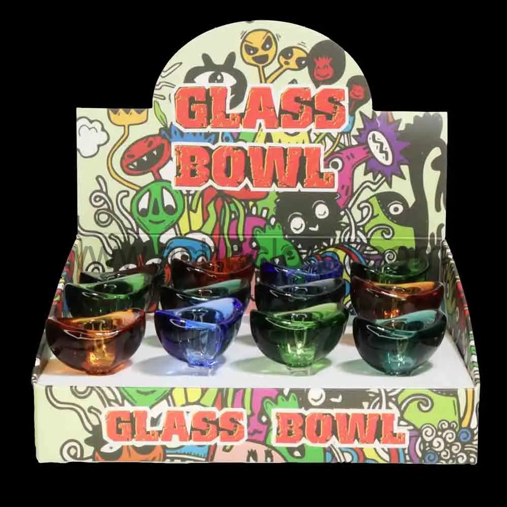 Wholesale 12 PCS Glass Bowl Display – 14mm Colorful Bowls for Smoke Shops $3.50 each