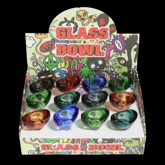 Wholesale 12 PCS Glass Bowl Display – 14mm Colorful Bowls for Smoke Shops $3.50 each