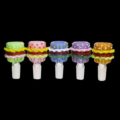 Wholesale 14mm Glass Bowl – Burger Design 12 Pcs Display | Smoke Shop Supply $4.50 each