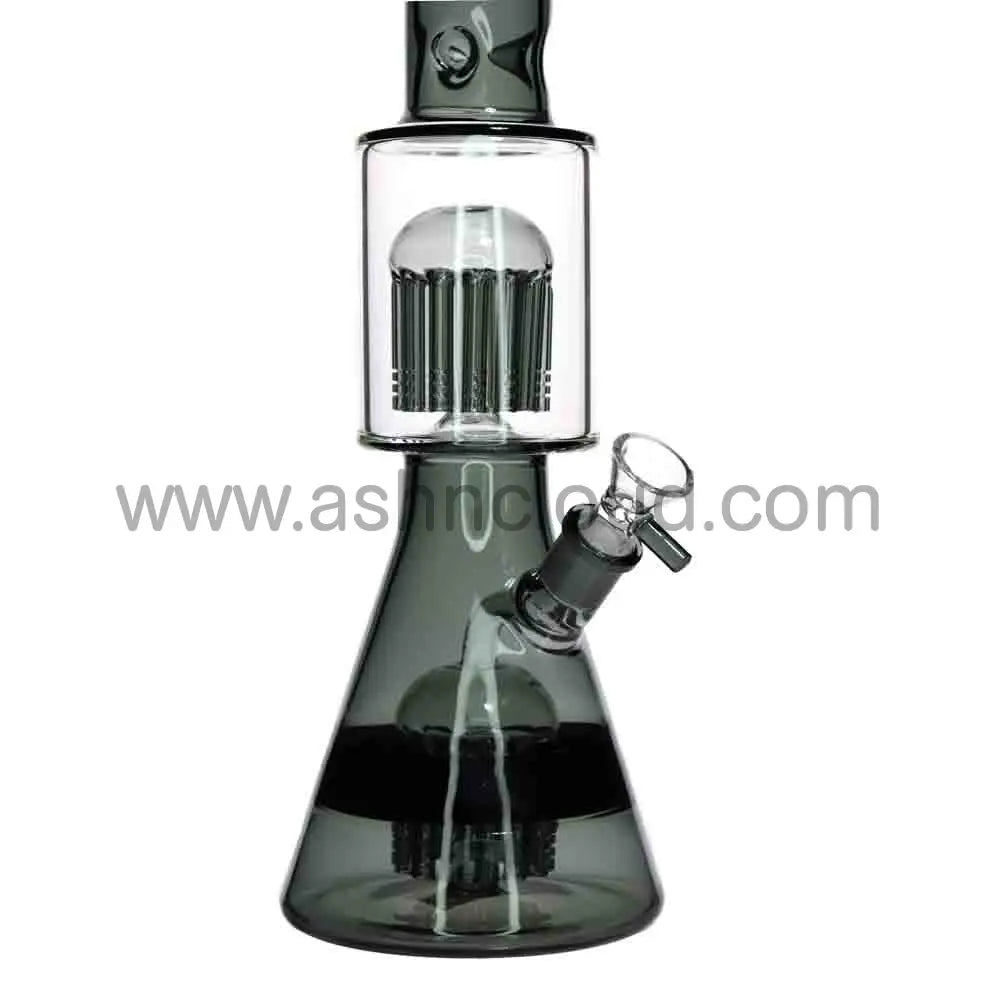 Wholesale 18-Inch Beaker Bong with Double Perc – XL Premium Borosilicate Glass