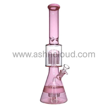 Wholesale 18-Inch Beaker Bong with Double Perc – XL Premium Borosilicate Glass