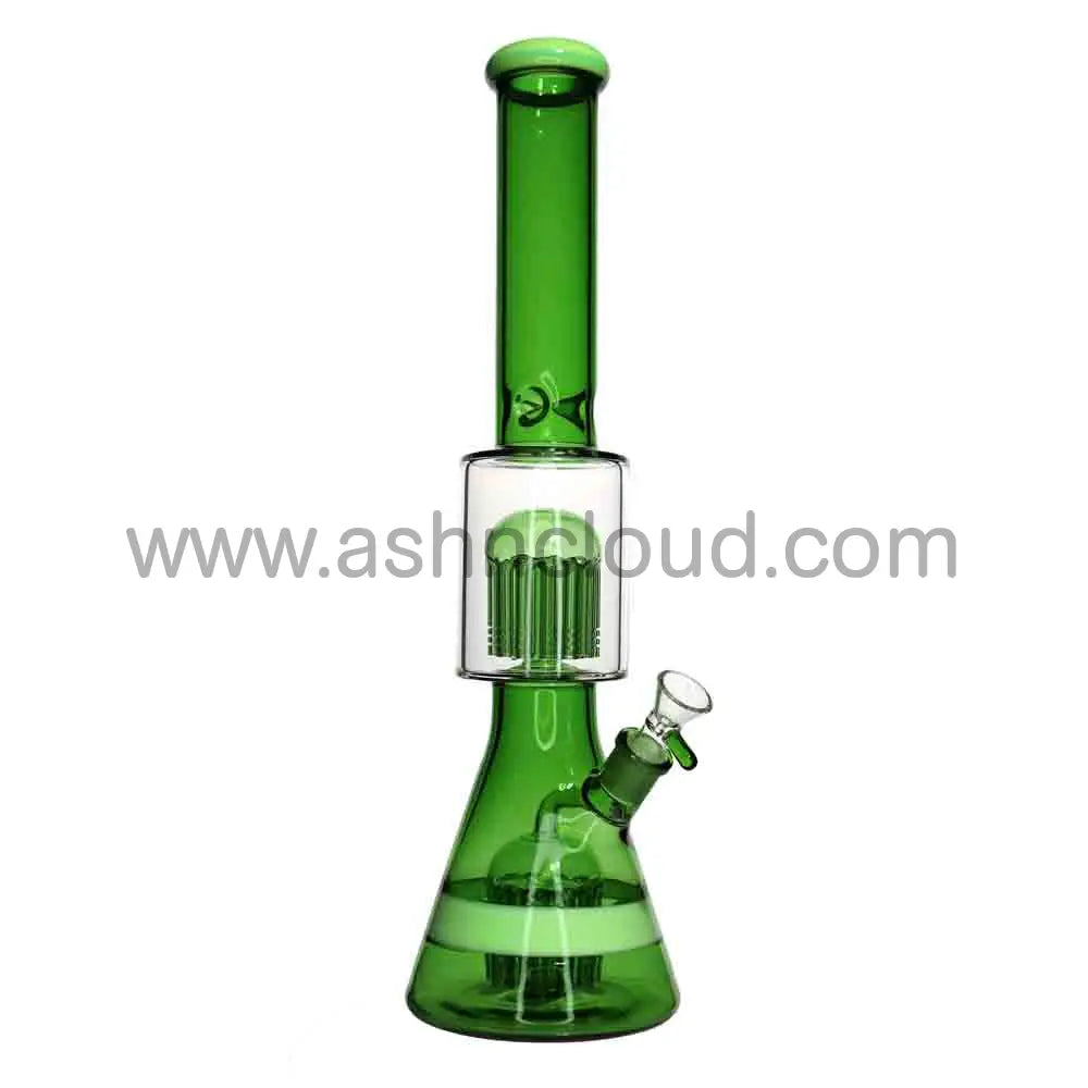 Wholesale 18-Inch Beaker Bong with Double Perc – XL Premium Borosilicate Glass