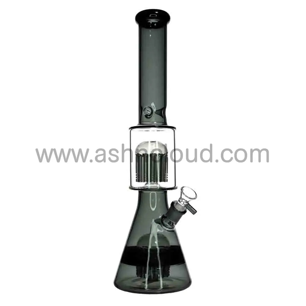 Wholesale 18-Inch Beaker Bong with Double Perc – XL Premium Borosilicate Glass