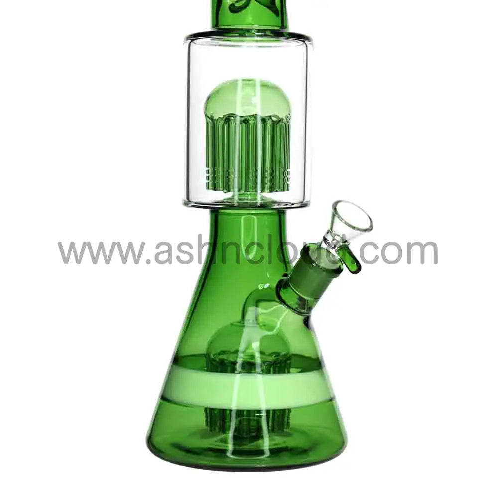 Wholesale 18-Inch Beaker Bong with Double Perc – XL Premium Borosilicate Glass