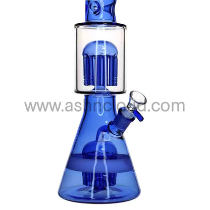 Wholesale 18-Inch Beaker Bong with Double Perc – XL Premium Borosilicate Glass