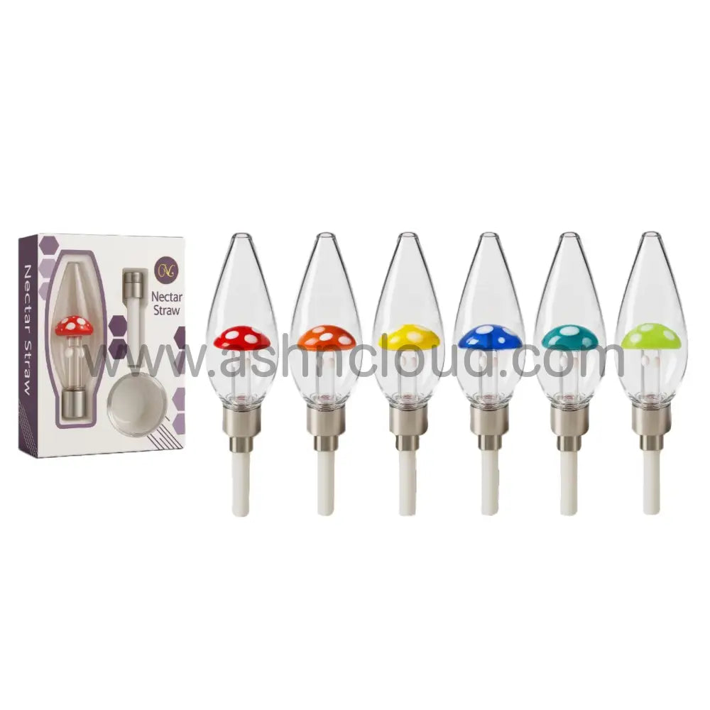 Wholesale 5’’ Glass Nectar Collector – Mushroom Design | Ashncloud - Mix Color
