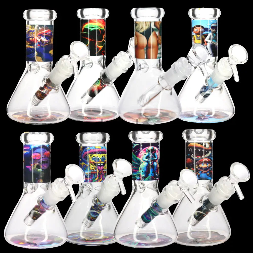 Wholesale 6 Inch Beaker Bong with Character Designs – Affordable Glass Bongs