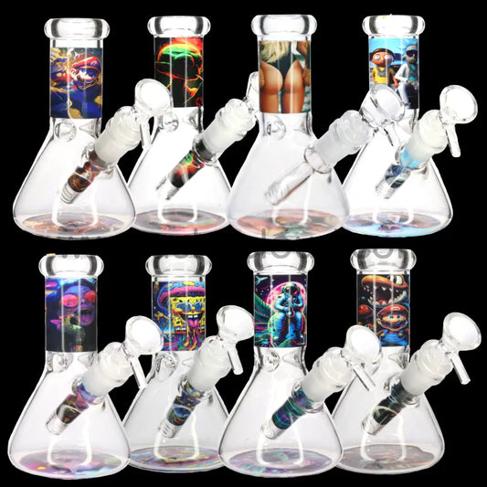 Wholesale 6 Inch Beaker Bong with Character Designs – Affordable Glass Bongs