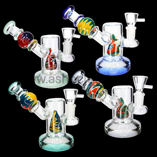 7 in - Sidecar Glass Bong Wig Wag Perc