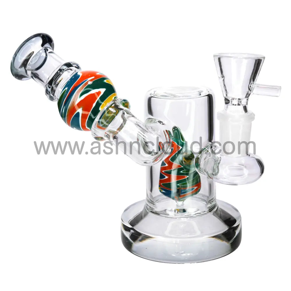 7 in - Sidecar Glass Bong Wig Wag Perc
