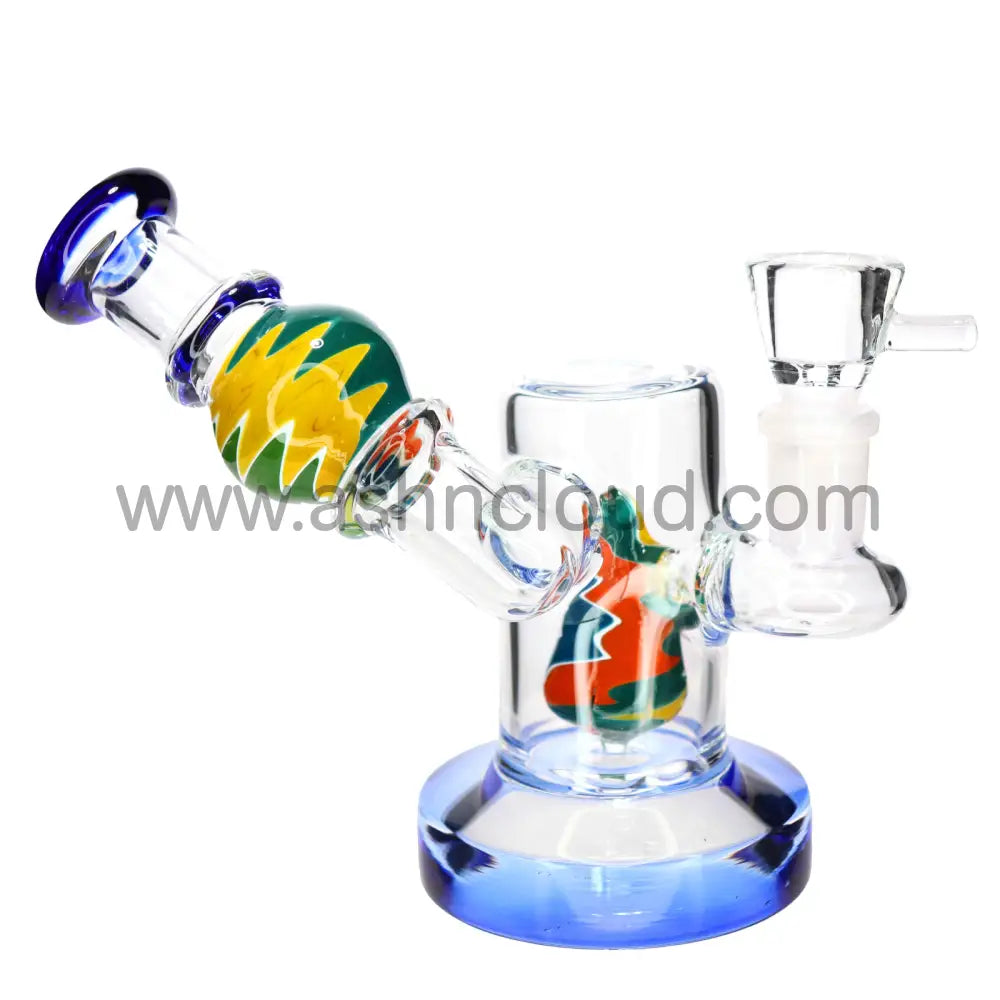 7 in - Sidecar Glass Bong Wig Wag Perc