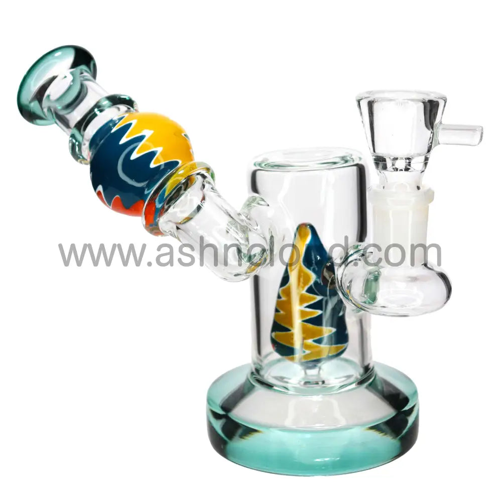 7 in - Sidecar Glass Bong Wig Wag Perc