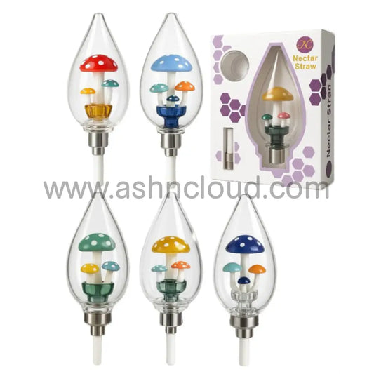 Wholesale 8–9’’ Glass Nectar Collector – Big Mushroom Design | Ashncloud