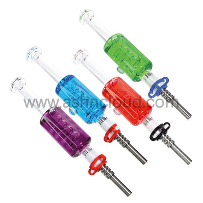 8 Inch Glass Nectar Collector, Color Percolator