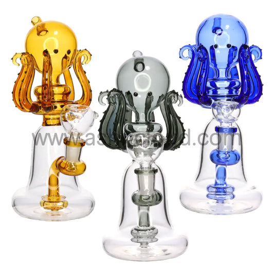 Wholesale 8 Inch Fancy Octopus Glass Bong – Unique Head Shop Design