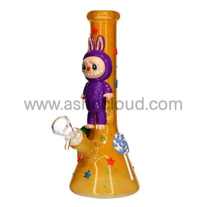 Wholesale Labubu 10” Beaker Bong – Cute Ice Cream & Stars Design Premium Glass