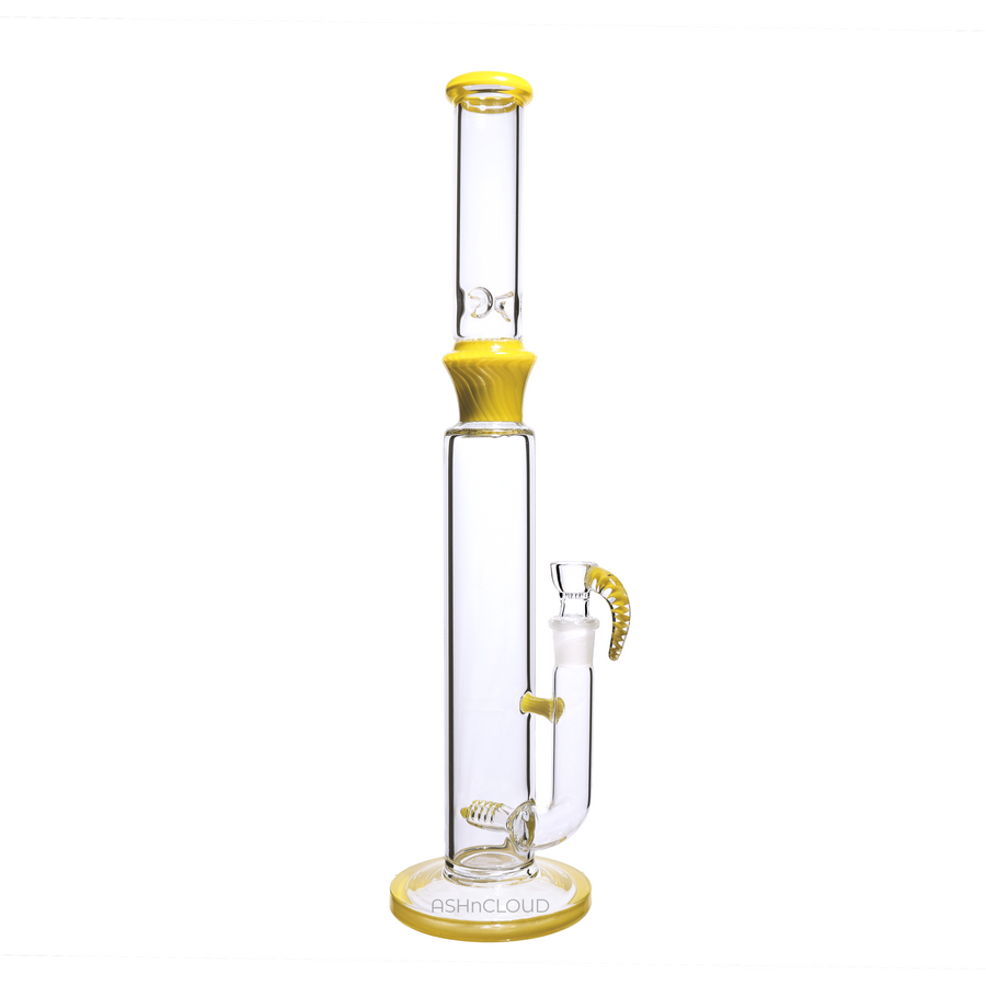 18 Inch Big Clear Glass Bong with Horn Bowl