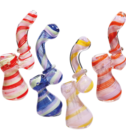 Mini Glass Bubbler Streaky